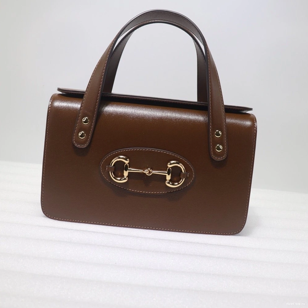 First bag ru bag small 1955 handle Horsebit GUCCI top 0731